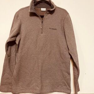 Columbia Men's Zip-Up Sweater in Brown